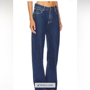 Lioness Dark Blue Straight Leg Jeans